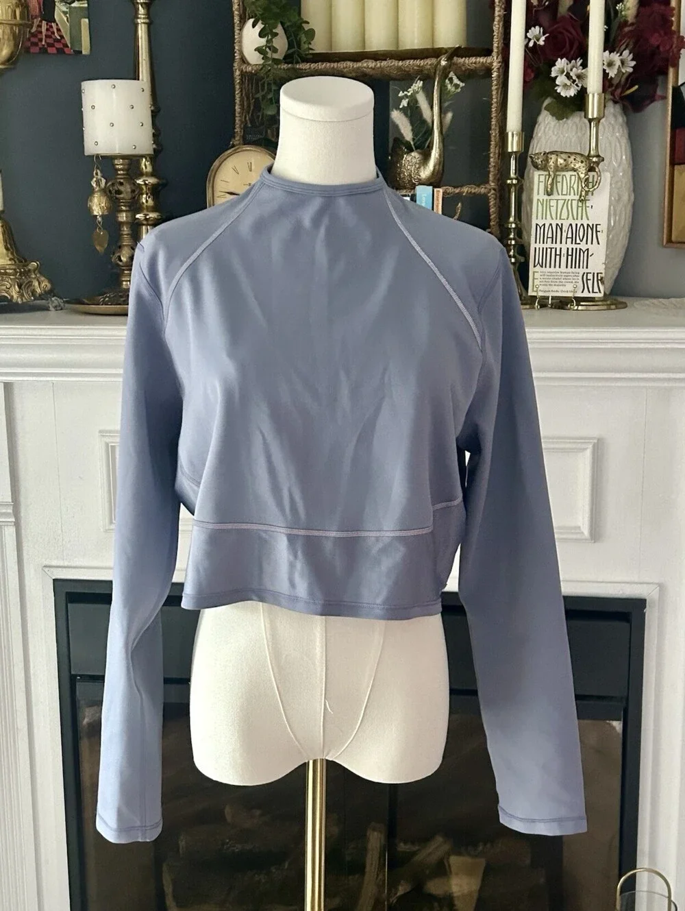 Women's Nike Tech Pack City Ready Training Crop Top XL Blue Running Gym